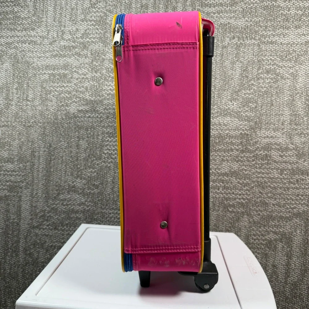 Disney Suitcase Winnie the Pooh Kids Pink Rolling Vintage Travel Luggage‎ Bag
